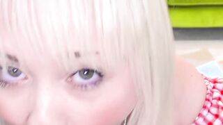Cute babe rides hard dick after blowing an older man