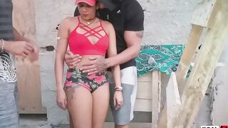 Ksal Goddess and his friend Pitbull porn try to break inside a house under construction to pounded, but the mosquitoes pounded with them