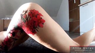 Long Vibration Sex Toy into Her Sweet AssHole!