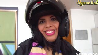 MAMACITAZ - (Lucero Perez & Charles Gomez) Hispanic Pizza bimbos Gets Penis From A Customer