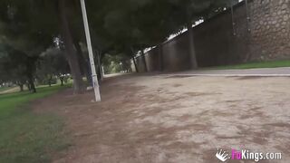 Big Titted dark haired sates her sex urges with a dude she just meeting