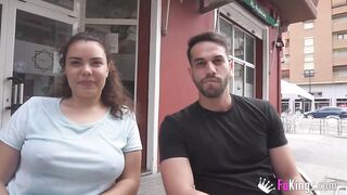 Big Titted dark haired sates her sex urges with a dude she just meeting