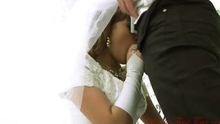 Sweet Amateur Bride teenie Wedding first fucking