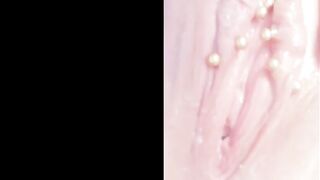 Home Selfie Film Toy and Pierced Vagina Masturbation cougar rides sex vibrator