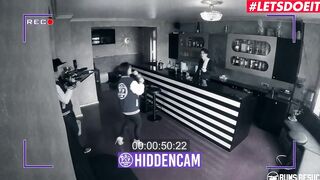 #LETSDOEIT - Anike Ekina - Lucky Bartender Fucks On His Bar With A Bae Butt Blondie