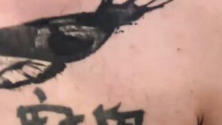 Hot amateur masturbating his rock hard cock with fleshlight