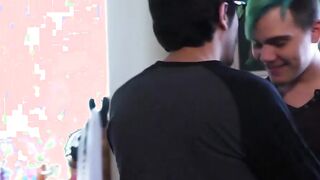 Bottom boy and his lover have steamy anal fuck session