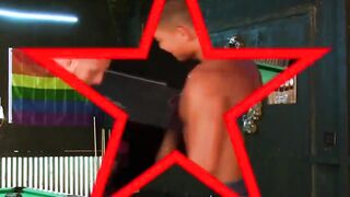 Horny Oriental jock ass drilled while fucking handsome hunk