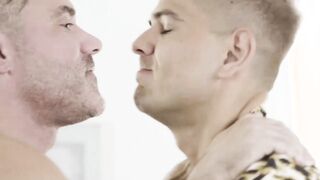 Blonde stepson pounded raw by angry daddy after deepthroat