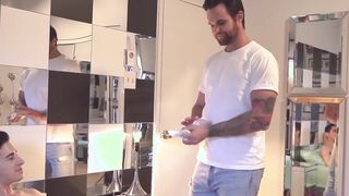 Inked stepdad has cock sucking 69 before pounding twink raw