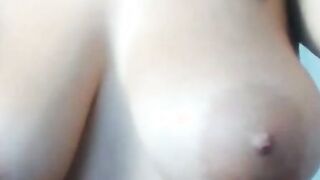 Big Tits Stepsister masturbates her wet pussy