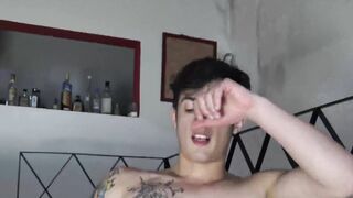 Big dicked Latino straighty blown before bareback session