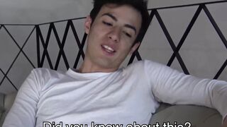 Big dicked Latino straighty blown before bareback session