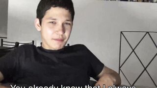 Big dicked Latino straighty blown before bareback session