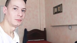 Cute straight Latino takes huge raw dick for money