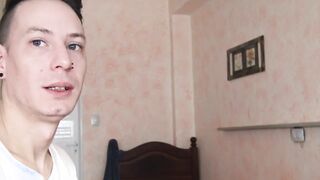 Cute straight Latino takes huge raw dick for money