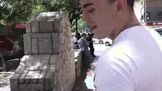 Hot Latino bottom picked up and stuffed with bare dick
