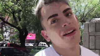 Hot Latino bottom picked up and stuffed with bare dick
