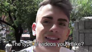 Hot Latino bottom picked up and stuffed with bare dick