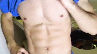 Straight latino twink paid to bareback and facial POV