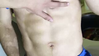 Straight latino twink paid to bareback and facial POV