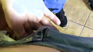 Straight latino twink paid to bareback and facial POV