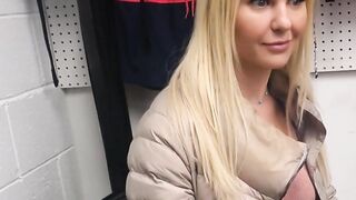 Banging fit busty MILF suspect in the backroom