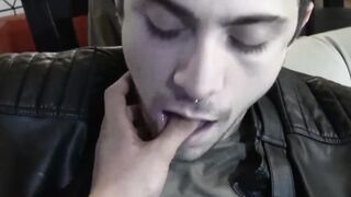 Handsome Latino deepthroats before bareback in POV