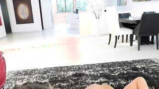 Lucky guy fucks hard with his long stick two cute horny babes