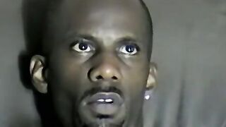 Iceberg jacks off his massive black dick like a champ