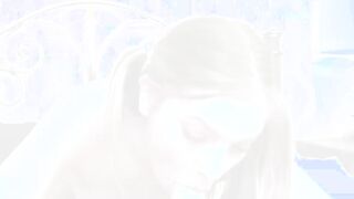 Summer Brooks sucks stepdads big cock before doggystyle fuck