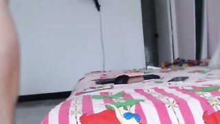 Lovely Stepsister masturbates with Lush Vibrator