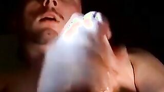Amateur twink Blaze receives a blowjob while solo plays