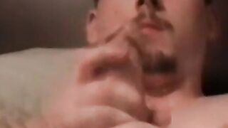 Amateur twink Blaze receives a blowjob while solo plays