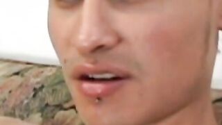 Hottest young latino shoots load after masturbation