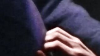 Blonde stud in leather jacked eats ass after sucking dick