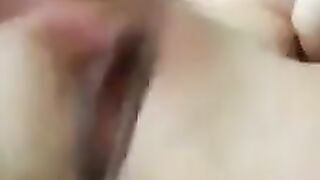 Petite Chick fingering pussy hardcore and upclose