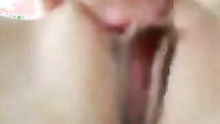 Petite Chick fingering pussy hardcore and upclose