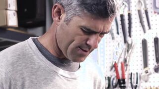 Handsome daddy barebacking forbidden young ass