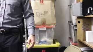 Perp busted stealing and fucked for his freedom
