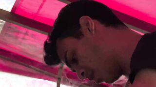 Straight Latino cutie sucks dick before bareback action
