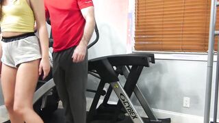 Mackenzie Mace sucks and rides her fitness instructors dick