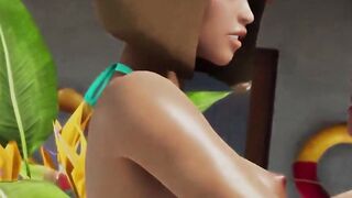 Lucky Girl Gets FUTA Shemale DP Threesome