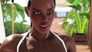 Lucky Girl Gets FUTA Shemale DP Threesome
