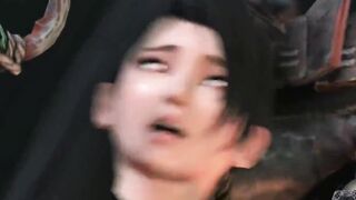 Monster Black Cock 3D HENTAI Cartoon Sex