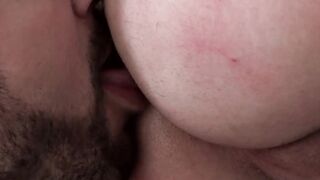 Jimmy pulls Skyler up and slides his throbbing cock into his throat