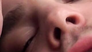 Smoke and stroke session with tempting Dustin Fitch