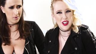 Sluts Samantha,Ashley and Sarah enjoy in hot lesbian threesome