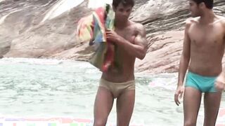 Latino Junior and Kaike raw fucking hard outdoors