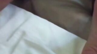 Feet loving daddy ties up twink for a bareback session